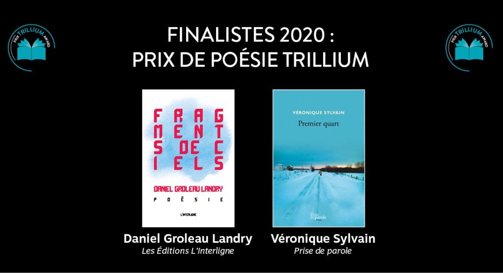 Finalistes Poesie Trillium 2020