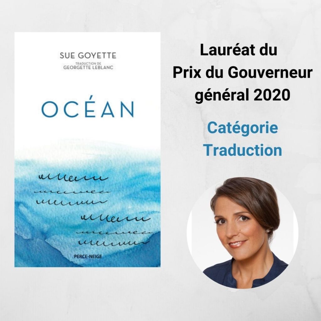 Georgette Leblanc remporte le Prix du Gouverneur général 2020!